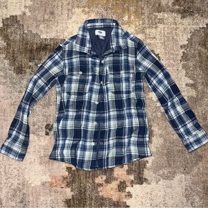 Old Navy Kids Children Infant Toddler Button Up Shirt Long Sleeve Top 6-7 Small